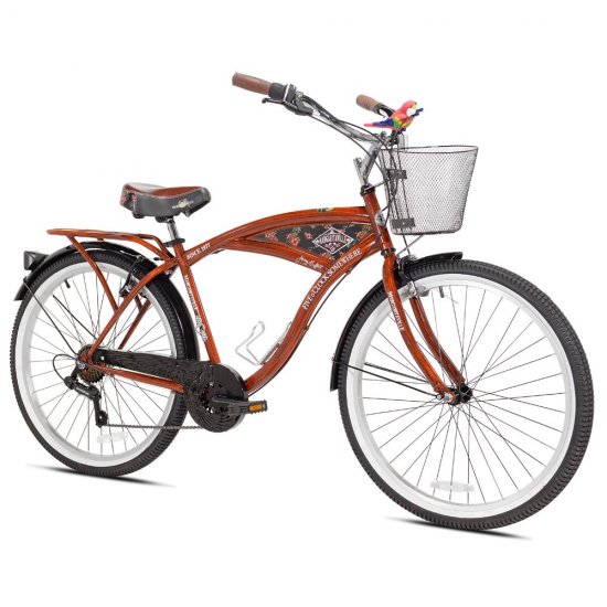 Kent 26\" Margaritaville Men\'s Cruiser Bike, Wood Grain Color