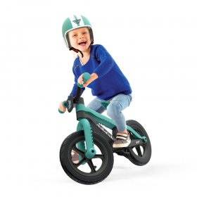 Chillafish Bmxie 2 lightweight balance bike with integrated footrest and footbrake, for kids 2 to 5 years, 12" inch airless rubberskin tires, adjustable seat without tools, Mint