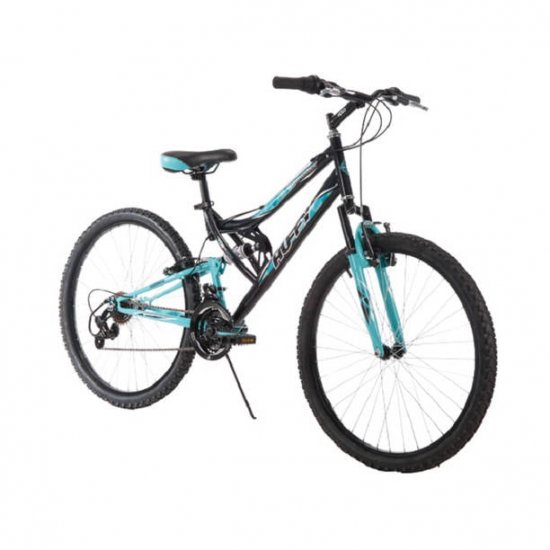 Huffy 26\" Trail Runner Womens Mountain Bike, Metallic Pool Blue