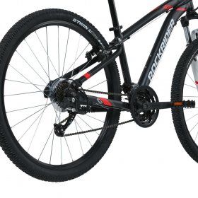 Decathlon Rockrider ST100 Mountain Bike, 27.5", 21 Speed, Black, Large