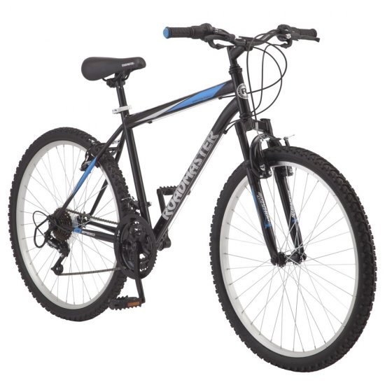 Roadmaster Granite Peak Men\'s Mountain Bike, 26\" wheels, Black/Blue