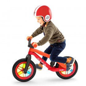 Chillafish BMXie GLOW Lightweight Balance Bike, Light-Up Wheels, Airless Rubberskin Tires