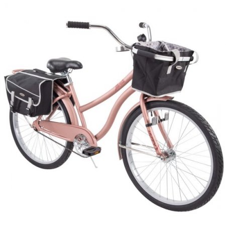 Huffy 26" Marietta Womens Comfort Cruiser Bike, Rose Gold