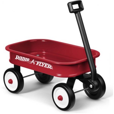 Radio Flyer, Little Red Toy Wagon (12.5"), Miniature Wagon, Red