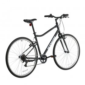 Decathlon Hybrid Bike 100, 700c, Small, Black