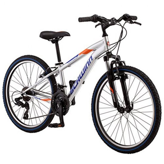 Schwinn High Timber Bicycle-Color:Silver,Size:24\",Style:Boy\'s ATB