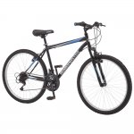 Roadmaster Granite Peak Men's Mountain Bike, 26" wheels, Black/Blue