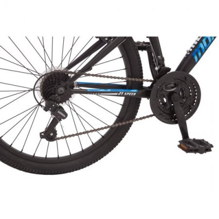 Mongoose Excursion mountain bike, 24-inch wheel, 21 speeds, boys, black