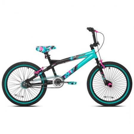 Kent Bicycles 20" Girl's Tempest Bicycles, Black/Aqua