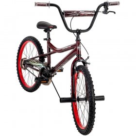 Huffy Kyro 20" BMX-Style Boys Bike for Kids, Red / Black Crackle