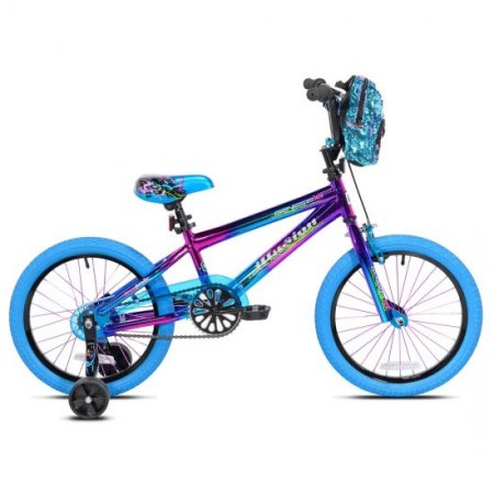 Genesis 18" Illusion Girl's Bike, Blue/Purple