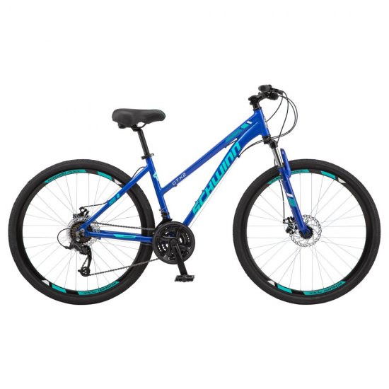 Schwinn GTX 2 Bicycle 700 C, Women\'s Cross-Commuter, Light Blue