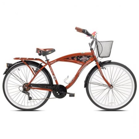 Kent 26" Margaritaville Men's Cruiser Bike, Wood Grain Color