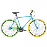 Kent 700C Men's Ridgeland Hybrid Bike, Blue/Green