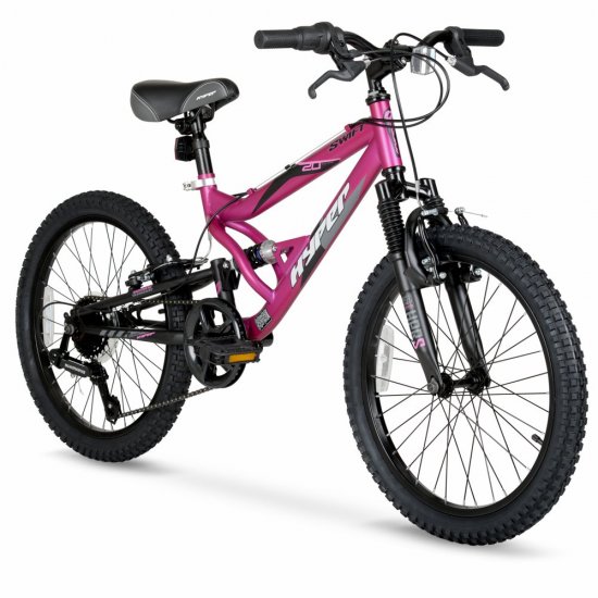 Hyper Bicycle 20\" Girls Swift Mountain Bike, Kids, Magenta