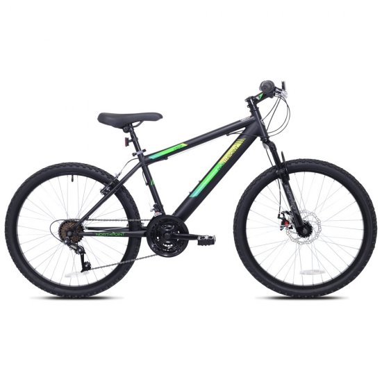 Kent 24\" Northpoint Boy\'s Mountain Bike, Black/Green