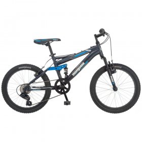 Mongoose Ledge 2.1 Mountain Bike, 20-inch wheels, 7 speeds, boys frame, Black