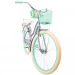 Huffy, Nel Lusso Classic Cruiser Bike with Perfect Fit Frame, Women's, Gray, 26"