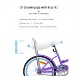 JOYSTAR Kids Cruiser Bike with 20" Wheels for 6-12 Years Kids,Classic Frame Shape,Purple