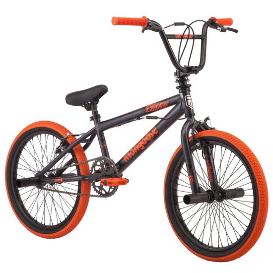 Mongoose 20\" Outerlimit BMX Bike, Dark Grey/Orange