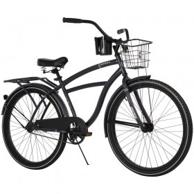 Huffy 26" Baypointe Men's Cruiser Bike with Basket, Gray