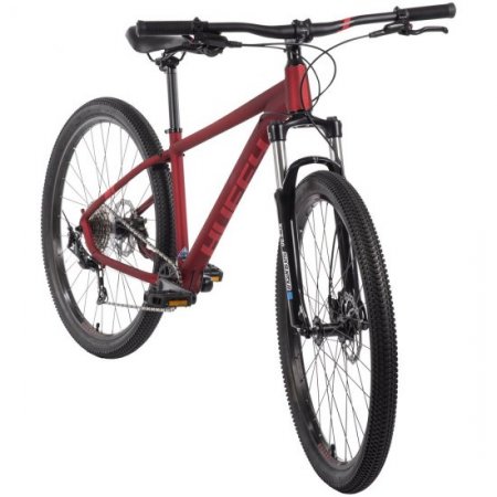 Huffy Dakari 27.5-inch 9-Speed Aluminum Hardtail Mountain Bike for Men, Red