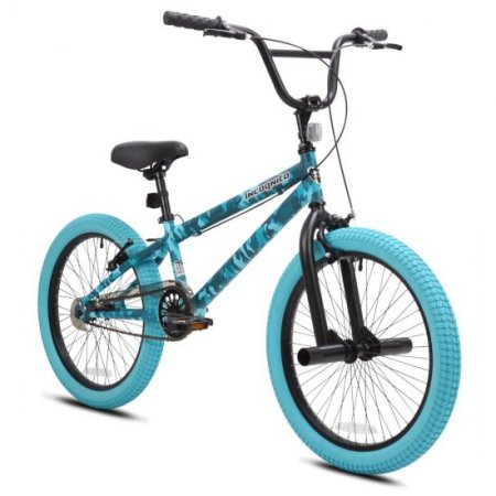 Kent 20 In. Incognito Girl's BMX Bike, Turquoise Blue Camouflage