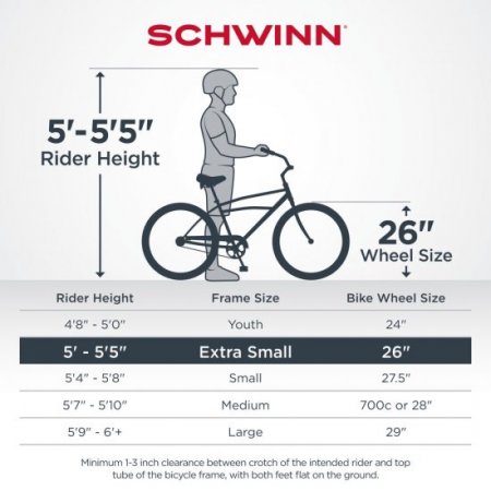 Schwinn Siesta Cruiser Bicycle, Single Speed, 26 In. Wheels Men's Style, Charcoal