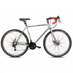 Kent 700c Eagle Ridge Adventure Gravel Men's Large Bike Silver/Red Fast Shipping