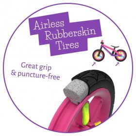 Chillafish BMXie GLOW Lightweight Balance Bike with Light-Up Wheels, Pink