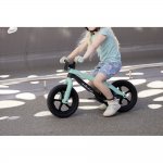 Chillafish Bmxie 2 lightweight balance bike with integrated footrest and footbrake, for kids 2 to 5 years, 12" inch airless rubberskin tires, adjustable seat without tools, Mint