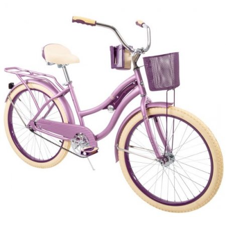 Huffy 24" Nel Lusso Girls' Cruiser Bike, Purple Satin