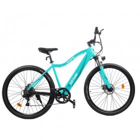 GOTRAX Emerge 26 In. Electric Bicycle with 36V 7.5Ah Removable Battery, 350W Powerful Motor up 20 Mph, Shimano Professional 7 Speed Gear and Dual Disc Brakes Alloy Frame