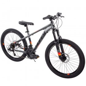 Huffy 24" Scout Boys' Hardtail 21-Speed Mountain Bike with Disc Brakes