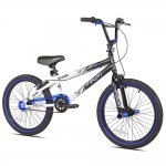 Kent Bicycles 20" Boy's Ambush BMX Bike, Black/Blue