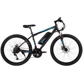 Huffy Transic 26-inch Electric Mountain Bike for Adults, Black
