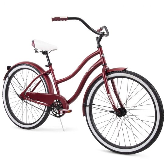 Huffy 26\" Cranbrook Women\'s City Cruiser Bike, Dark Red