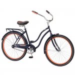 Schwinn Baywood Women's Cruiser 26 In. Bicycle, Navy Blue