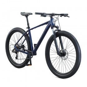 Schwinn Axum DP Mountain Bike with Mechanical Seat Post, Large 19-Inch Men's Style Frame, Blue