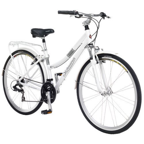 Schwinn Discover Women\'s Hybrid Bicycle, 700c Wheels, White, 28